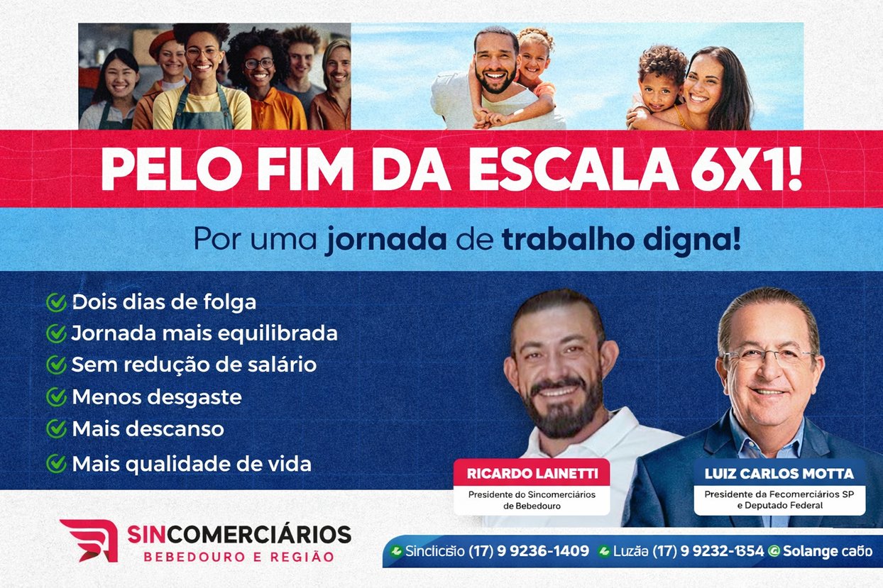 Pelo Fim da Escala 6x1: Por uma Jornada de Trabalho Digna